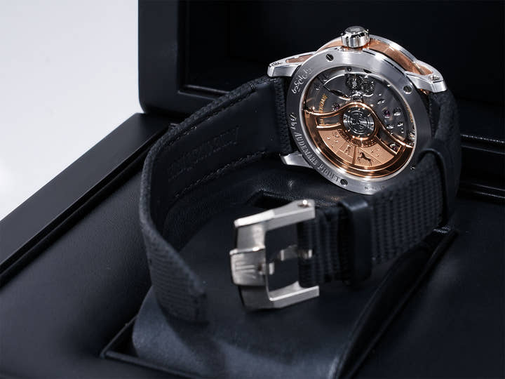 Audemars Piguet CODE 11.59 by Audemars Piguet Ref. 15210CR.OO.A002KB.01 White Gold/Pink Gold Grey Lacquer Dial