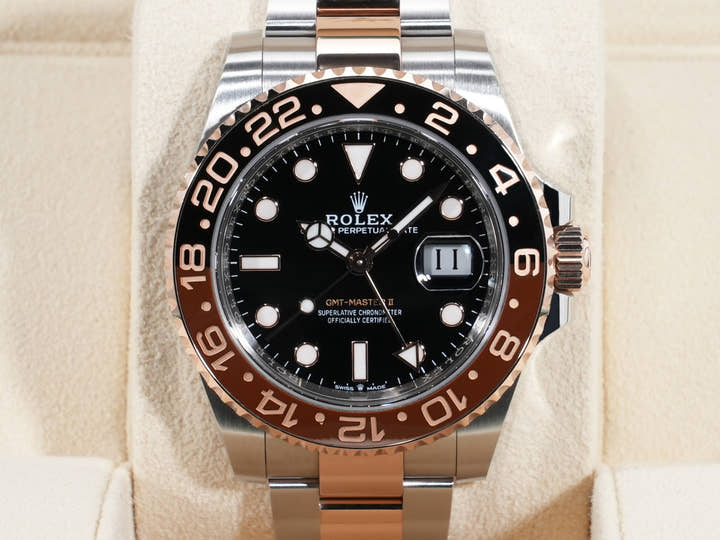 Rolex GMT-Master II Ref. 126711CHNR Stainless Steel/Everose Gold Black Dial