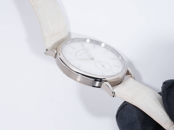 A.ランゲ&ゾーネ サクソニア Ref.219.047 ホワイトゴールド ホワイトシェル文字盤 中古 9mgkesdt