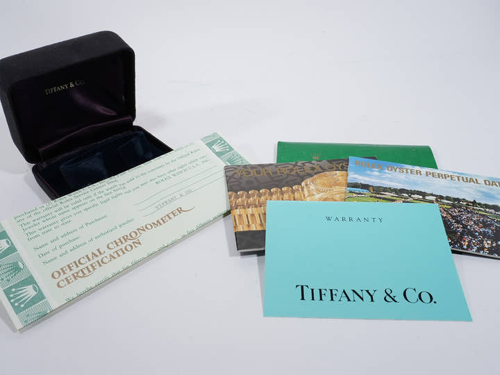 ロレックス オイスターパーペチュアル デイト TIFFANY&CO. Ref.15200 ステンレススチール シルバー文字盤