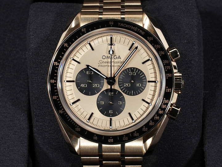 オメガ スピードマスター ムーンウォッチ プロフェッショナル Ref.310.60.42.50.99.002 シャンパン文字盤 極美品 99auntf8