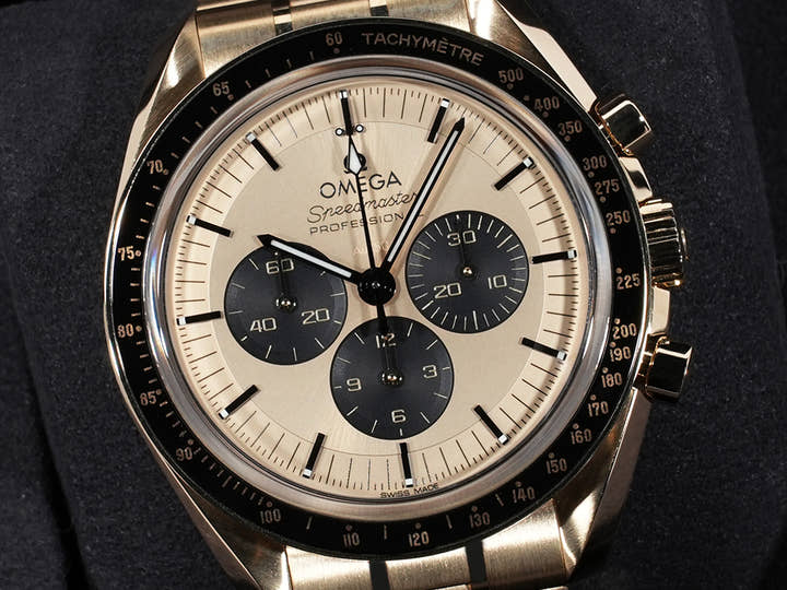 オメガ スピードマスター ムーンウォッチ プロフェッショナル Ref.310.60.42.50.99.002 シャンパン文字盤 極美品 99auntf8