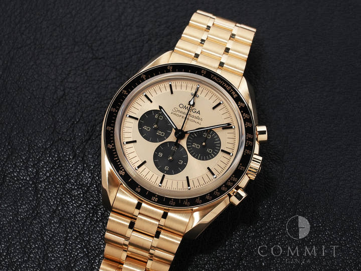 オメガ スピードマスター ムーンウォッチ プロフェッショナル Ref.310.60.42.50.99.002 シャンパン文字盤 極美品 99auntf8