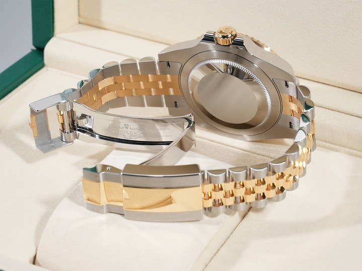 ロレックス GMTマスターII Ref.126713GRNR ステンレススチール/イエローゴールド ブラック文字盤 ジュビリーブレスレット