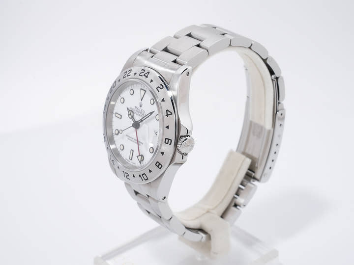 ロレックス エクスプローラーII Ref.16570 ステンレススチール ホワイト文字盤