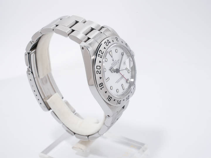 ロレックス エクスプローラーII Ref.16570 ステンレススチール ホワイト文字盤