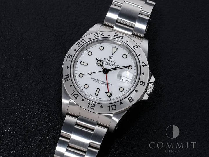 ロレックス エクスプローラーII Ref.16570 ステンレススチール ホワイト文字盤