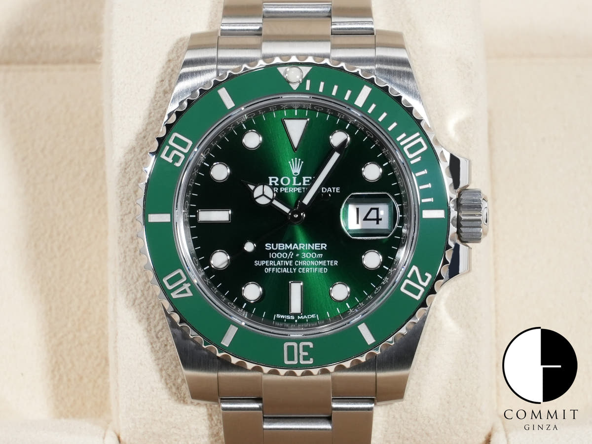 ロレックス サブマリーナー デイト Ref.116610LV ステンレススチール グリーン文字盤
