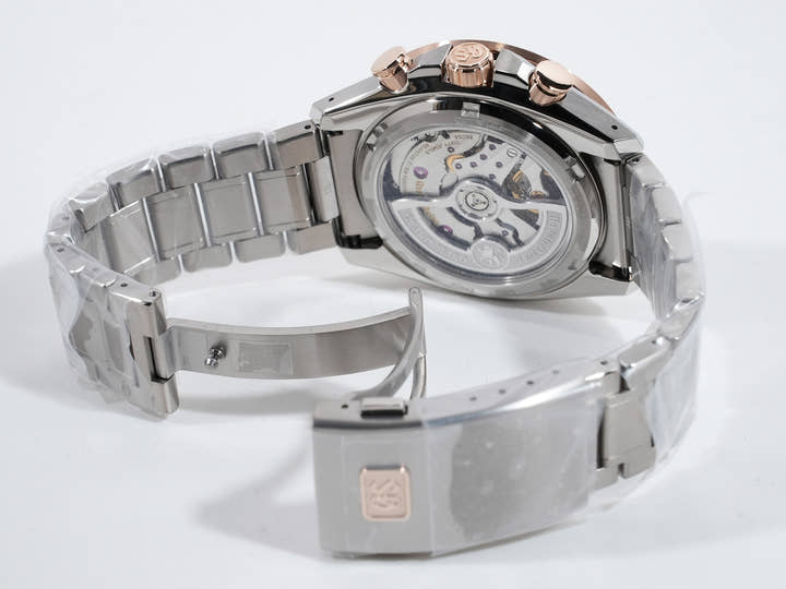 グランドセイコー エボリューション 9 コレクション メカニカルクロノグラフ テンタグラフ Ref.SLGC004 Ti ブラック/ピンク文字盤 未使用 a2w38eak