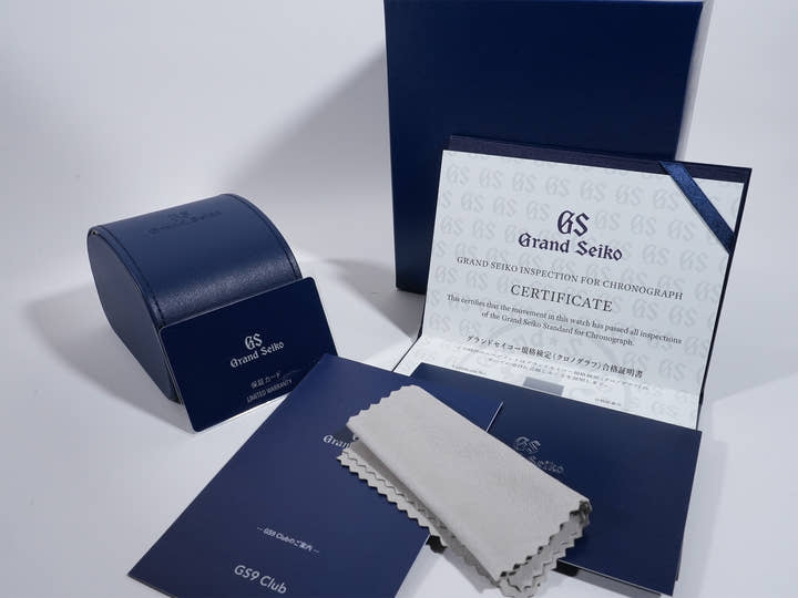 グランドセイコー エボリューション 9 コレクション メカニカルクロノグラフ テンタグラフ Ref.SLGC004 Ti ブラック/ピンク文字盤 未使用 a2w38eak