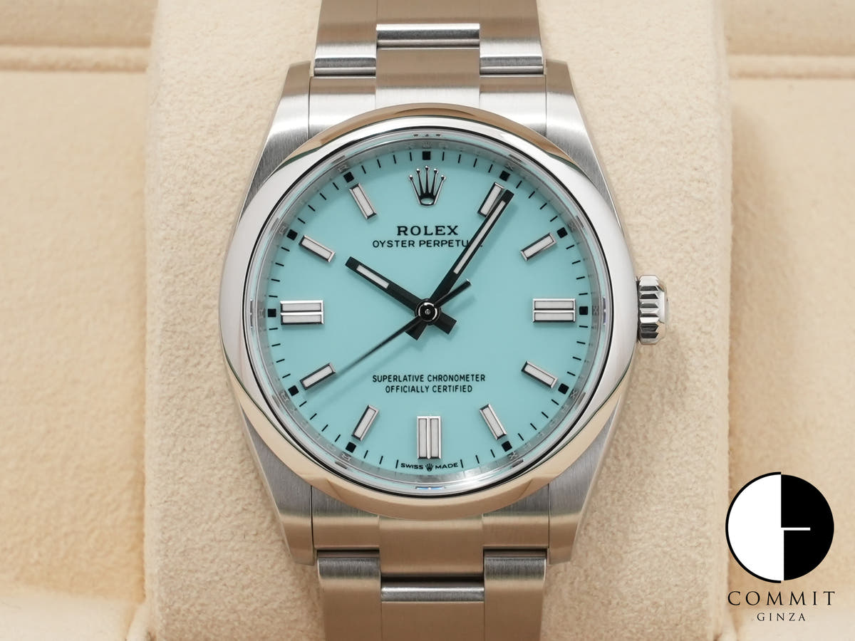 ロレックス オイスターパーペチュアル36 Ref.126000 ステンレススチール ターコイズ文字盤