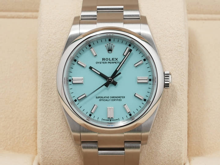 ロレックス オイスターパーペチュアル36 Ref.126000 ステンレススチール ターコイズ文字盤