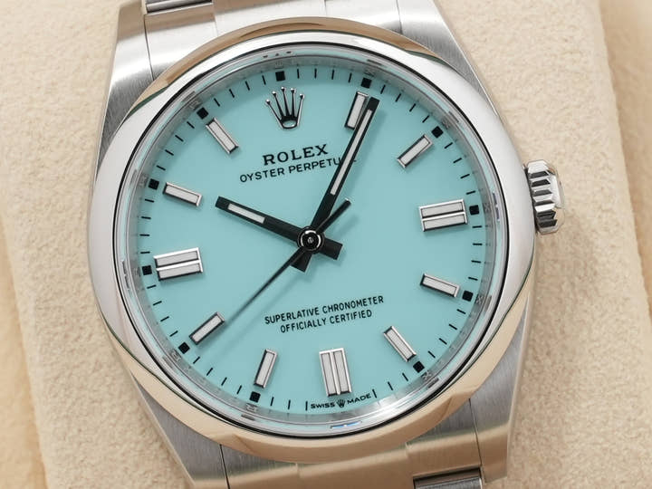 ロレックス オイスターパーペチュアル36 Ref.126000 ステンレススチール ターコイズ文字盤