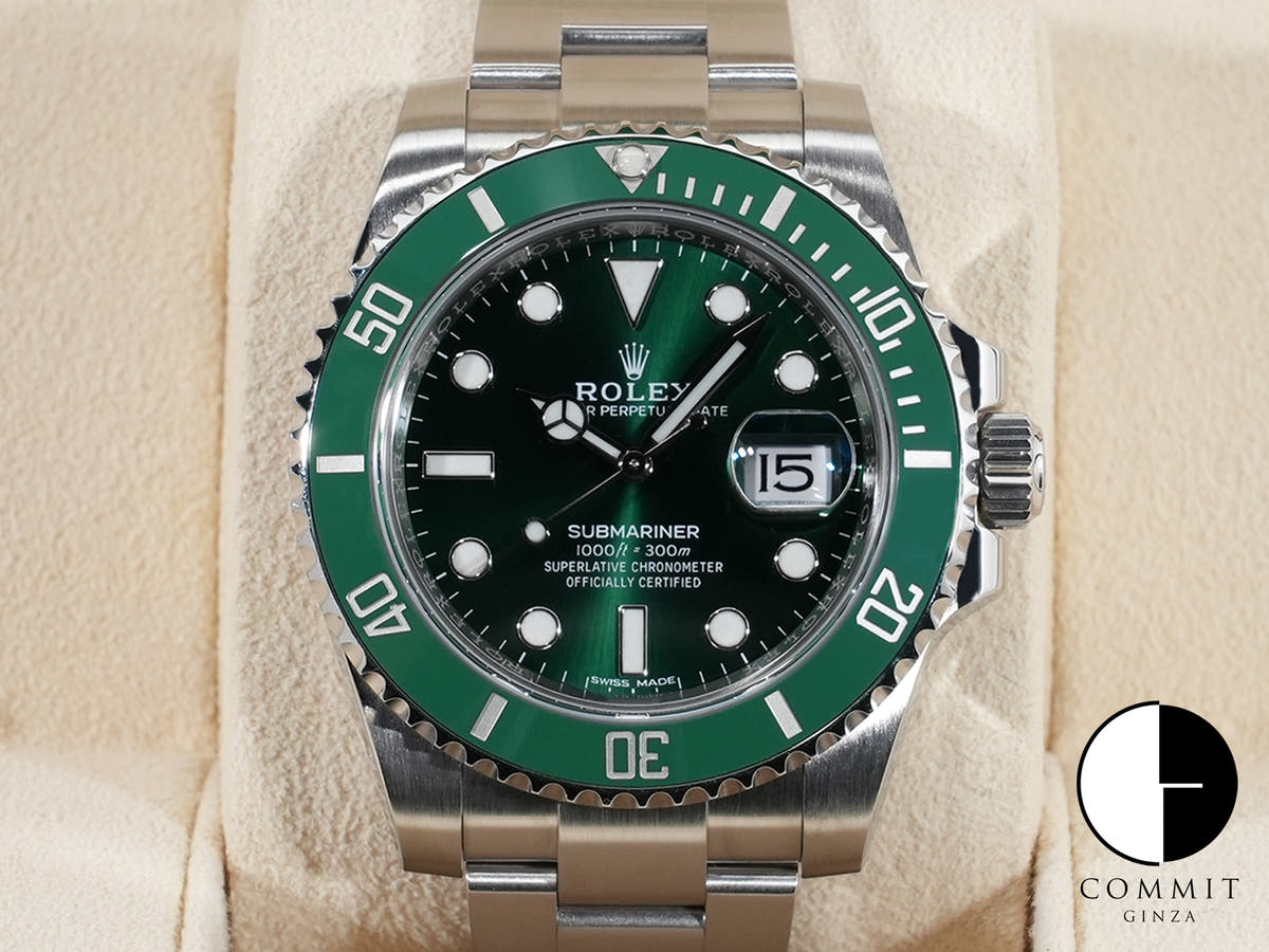 ロレックス サブマリーナー デイト Ref.116610LV ステンレススチール グリーン文字盤
