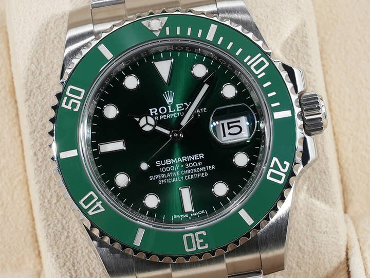 ロレックス サブマリーナー デイト Ref.116610LV ステンレススチール グリーン文字盤