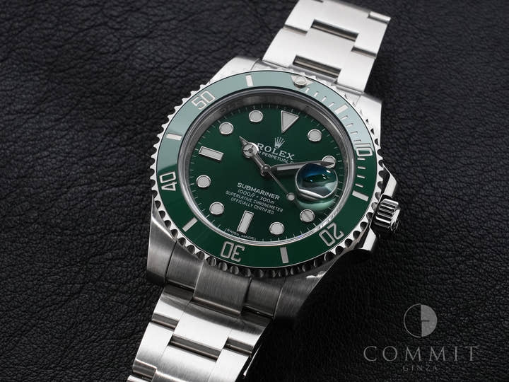 ロレックス サブマリーナー デイト Ref.116610LV ステンレススチール グリーン文字盤