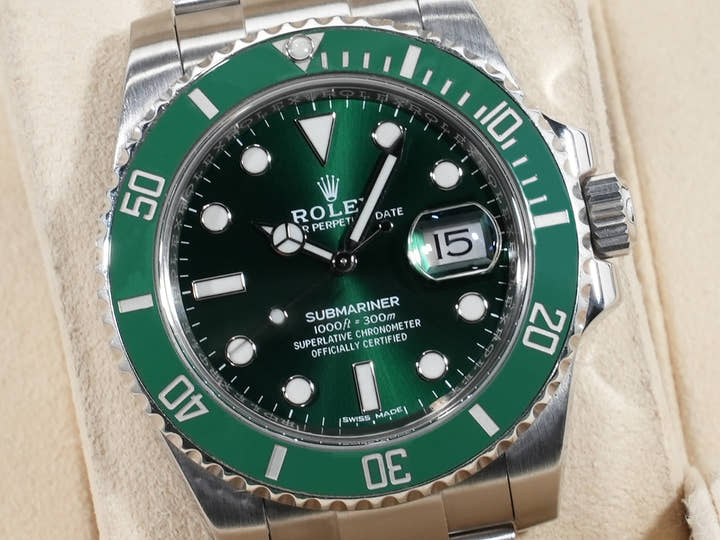ロレックス サブマリーナー デイト Ref.116610LV ステンレススチール グリーン文字盤