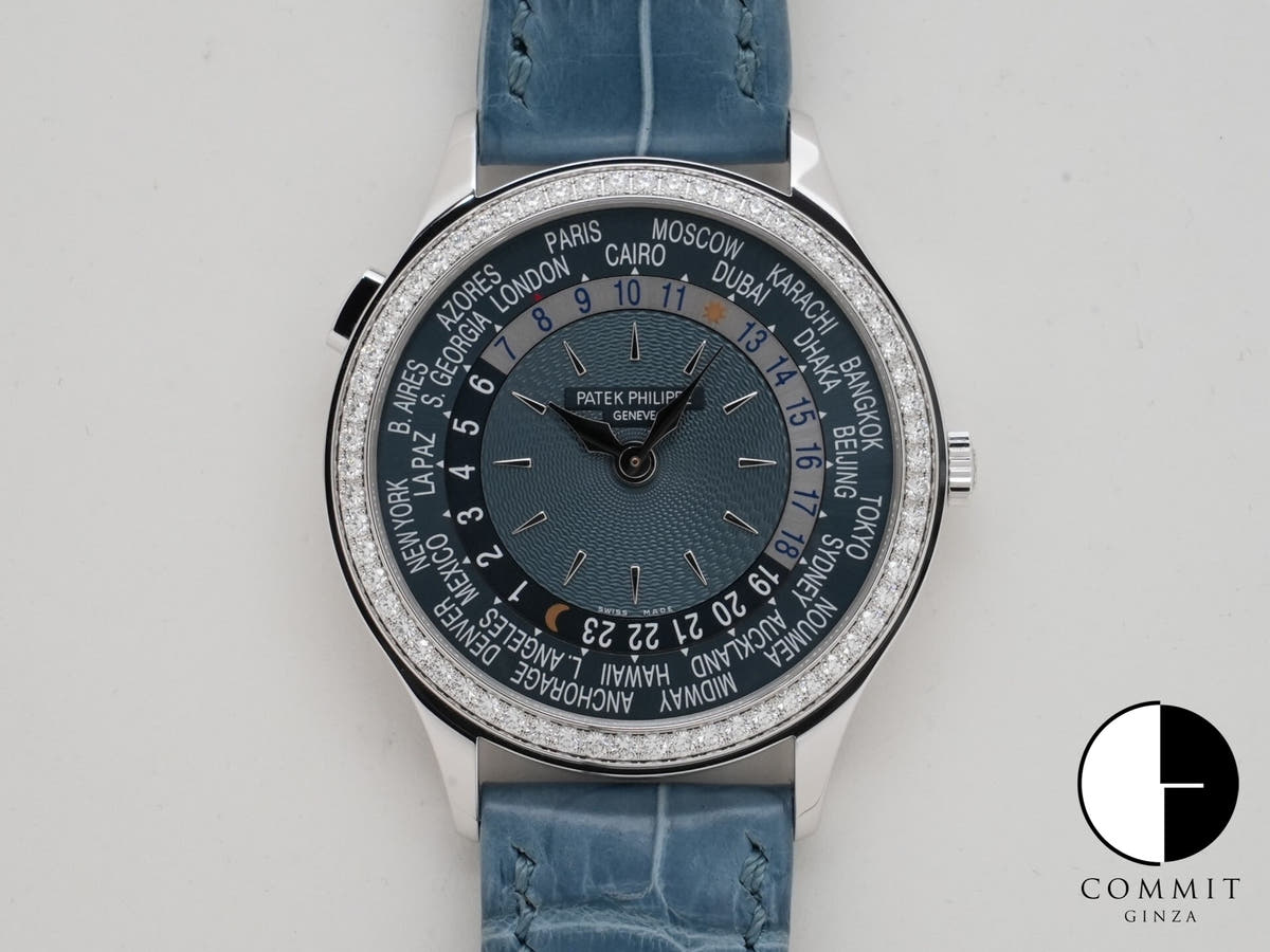 パテックフィリップ コンプリケーション ワールドタイム Ref.7130G-016 ホワイトゴールド ブルーグレー文字盤