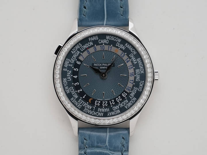 パテックフィリップ コンプリケーション ワールドタイム Ref.7130G-016 ホワイトゴールド ブルーグレー文字盤
