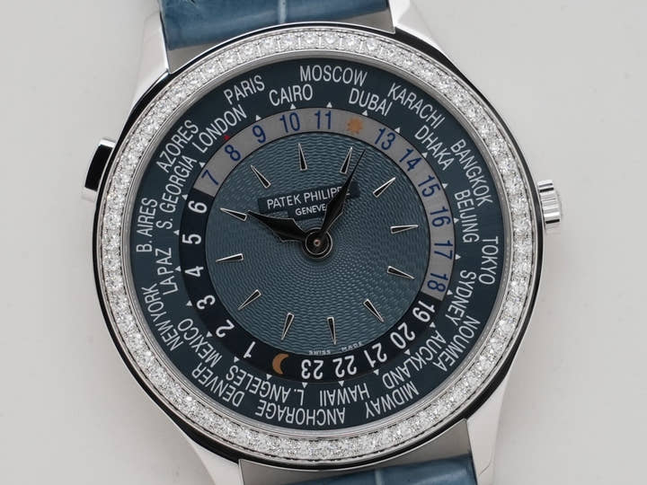 パテックフィリップ コンプリケーション ワールドタイム Ref.7130G-016 ホワイトゴールド ブルーグレー文字盤