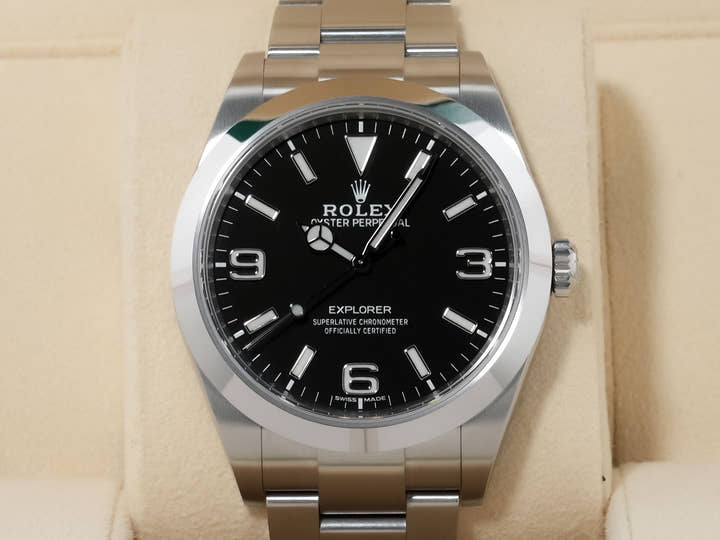 Rolex Explorer I Ref. 214270 Stainless Steel Black Dial