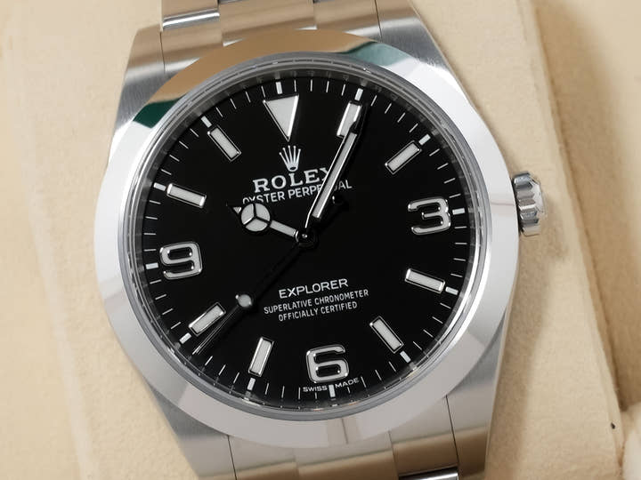 Rolex Explorer I Ref. 214270 Stainless Steel Black Dial