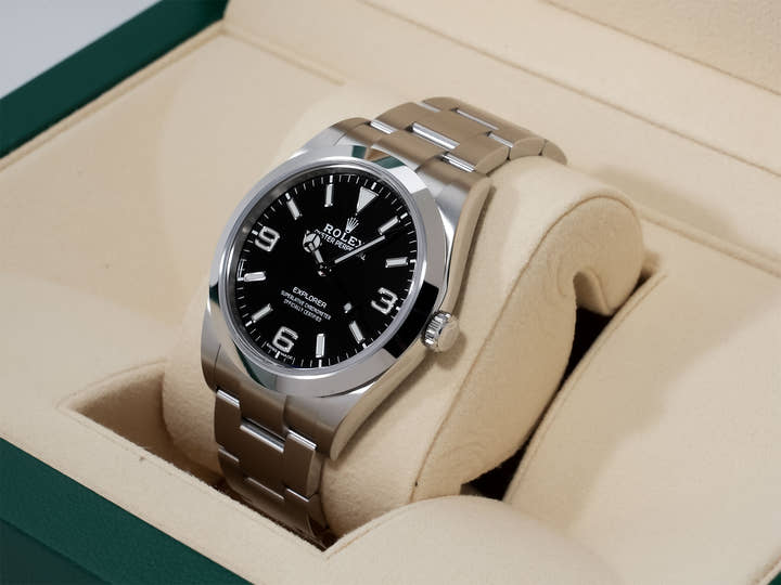 Rolex Explorer I Ref. 214270 Stainless Steel Black Dial