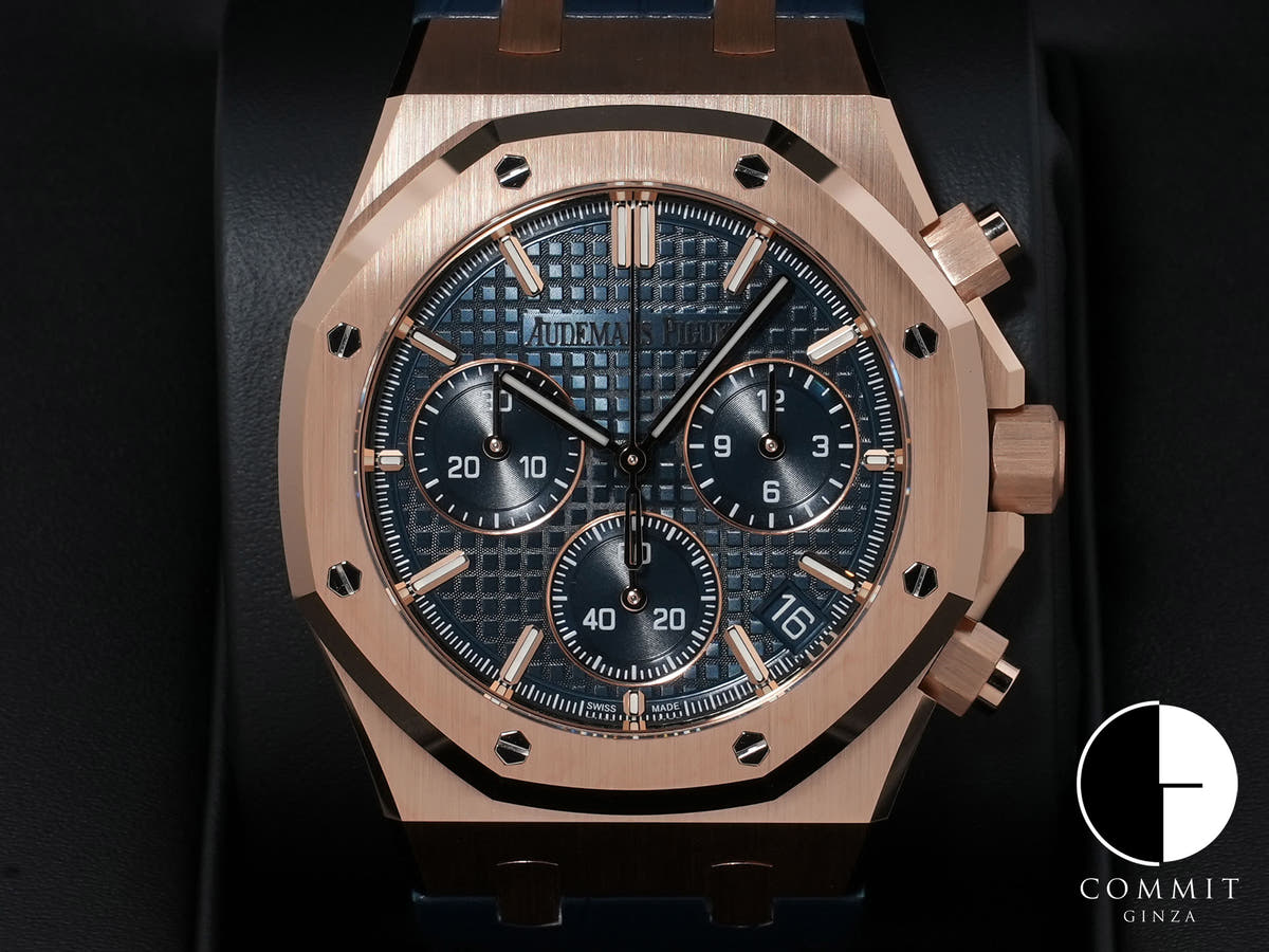 オーデマピゲ ロイヤルオーク クロノグラフ Ref.26240OR.OO.D315CR.02 ピンクゴールド ナイトブルー文字盤