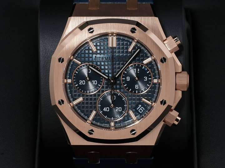 オーデマピゲ ロイヤルオーク クロノグラフ Ref.26240OR.OO.D315CR.02 ピンクゴールド ナイトブルー文字盤