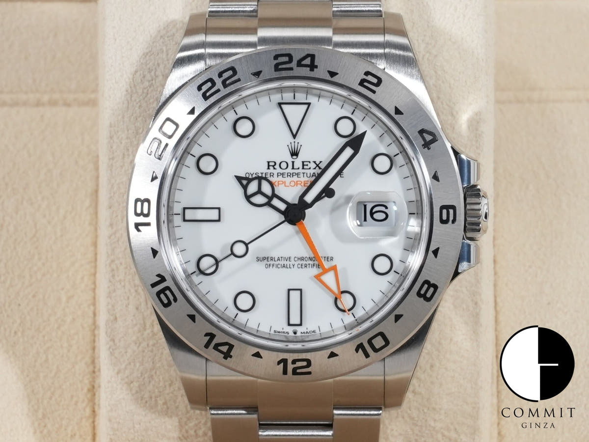 ロレックス エクスプローラーII Ref.226570 ステンレススチール ホワイト文字盤