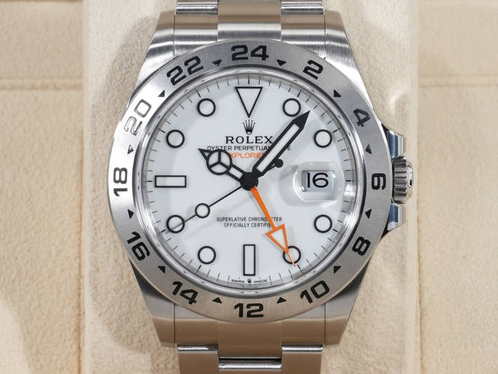 ロレックス エクスプローラーII Ref.226570 ステンレススチール ホワイト文字盤