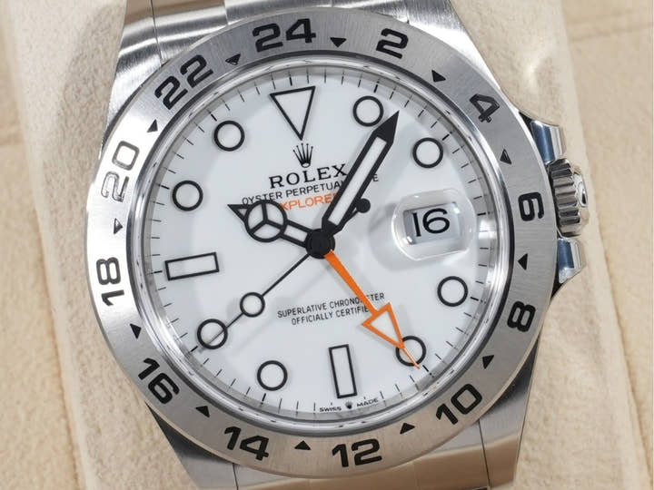 ロレックス エクスプローラーII Ref.226570 ステンレススチール ホワイト文字盤