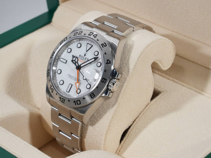 ロレックス エクスプローラーII Ref.226570 ステンレススチール ホワイト文字盤