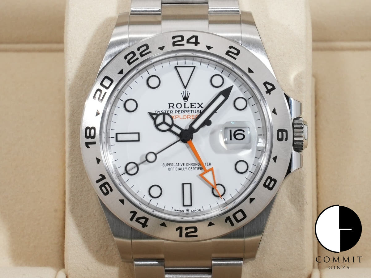 ロレックス エクスプローラーII Ref.226570 ステンレススチール ホワイト文字盤
