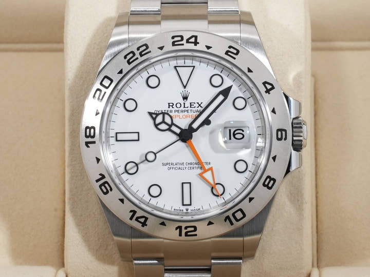 ロレックス エクスプローラーII Ref.226570 ステンレススチール ホワイト文字盤