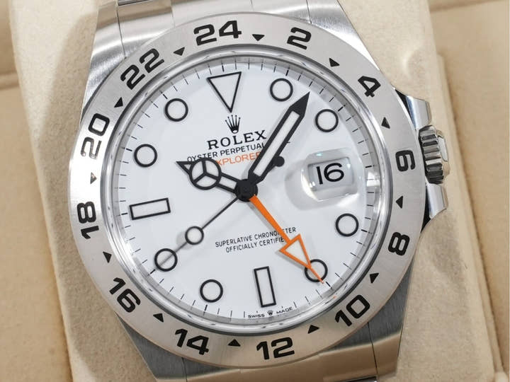 ロレックス エクスプローラーII Ref.226570 ステンレススチール ホワイト文字盤