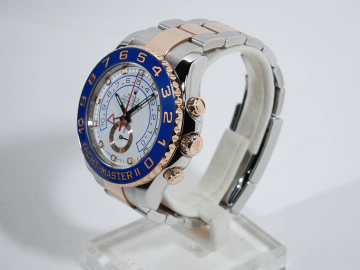 ロレックス ヨットマスターII Ref.116681 ステンレススチール/エバーローズゴールド ホワイト文字盤