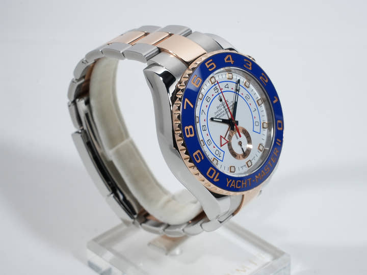 ロレックス ヨットマスターII Ref.116681 ステンレススチール/エバーローズゴールド ホワイト文字盤