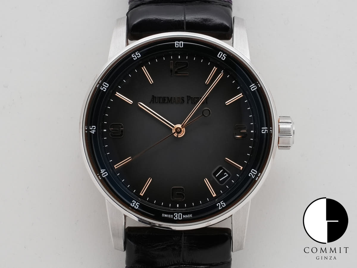 オーデマピゲ CODE 11.59 バイ オーデマ ピゲ Ref.15210CR.OO.A002CR.01 ホワイトゴールド/ピンクゴールド グレーラッカー文字盤