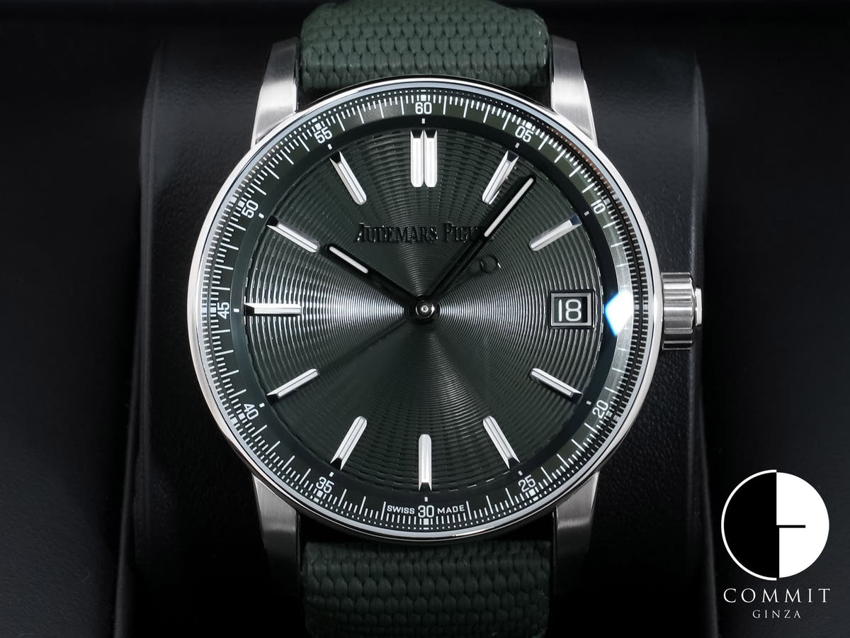 オーデマピゲ CODE 11.59 バイ オーデマ ピゲ Ref.15210ST.OO.A056KB.01 ステンレススチール グリーン文字盤