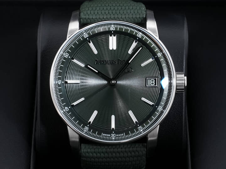 オーデマピゲ CODE 11.59 バイ オーデマ ピゲ Ref.15210ST.OO.A056KB.01 ステンレススチール グリーン文字盤