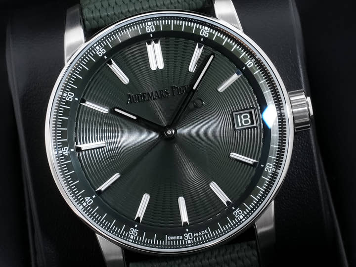 オーデマピゲ CODE 11.59 バイ オーデマ ピゲ Ref.15210ST.OO.A056KB.01 ステンレススチール グリーン文字盤