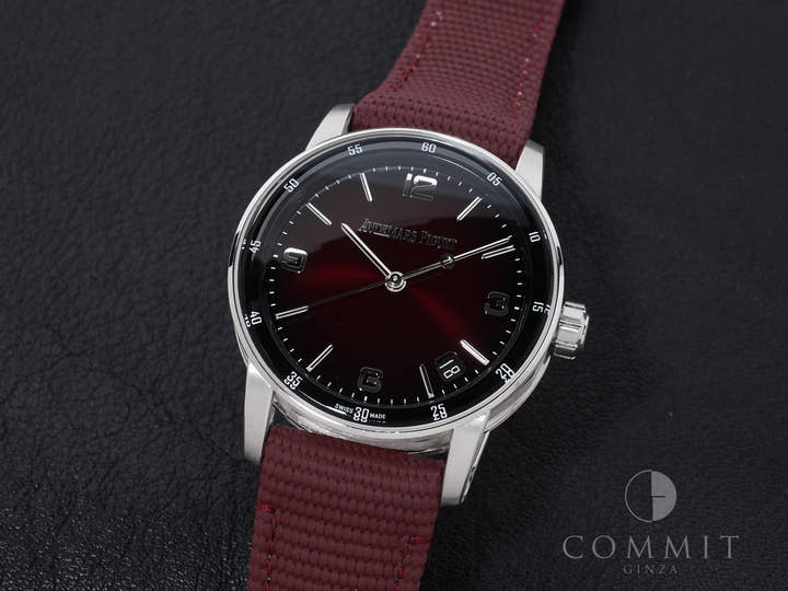 オーデマピゲ CODE 11.59 バイ オーデマ ピゲ Ref.15210BC.OO.A500KB.01 ホワイトゴールド スモークバーガンディーラッカー文字盤