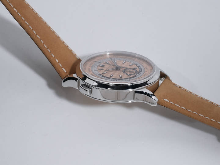 パテックフィリップ コンプリケーション ワールドタイム クロノグラフ Ref.5935A-001 ステンレススチール ローズゴールドメッキ オパーリン文字盤