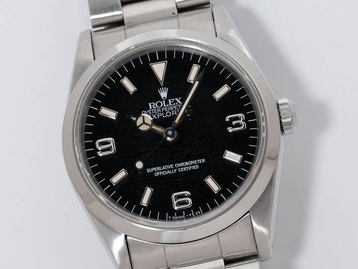 ロレックス エクスプローラーI Ref.14270 ステンレススチール ブラック文字盤