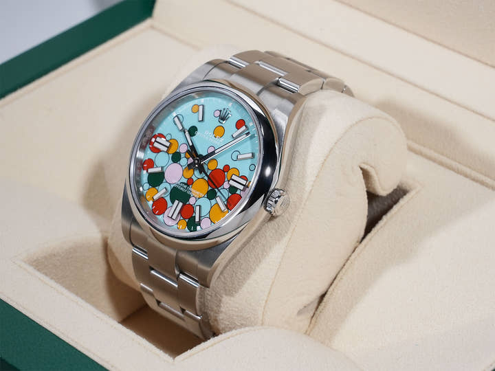 ロレックス オイスターパーペチュアル41 Ref.124300 ステンレススチール セレブレーションモチーフ文字盤