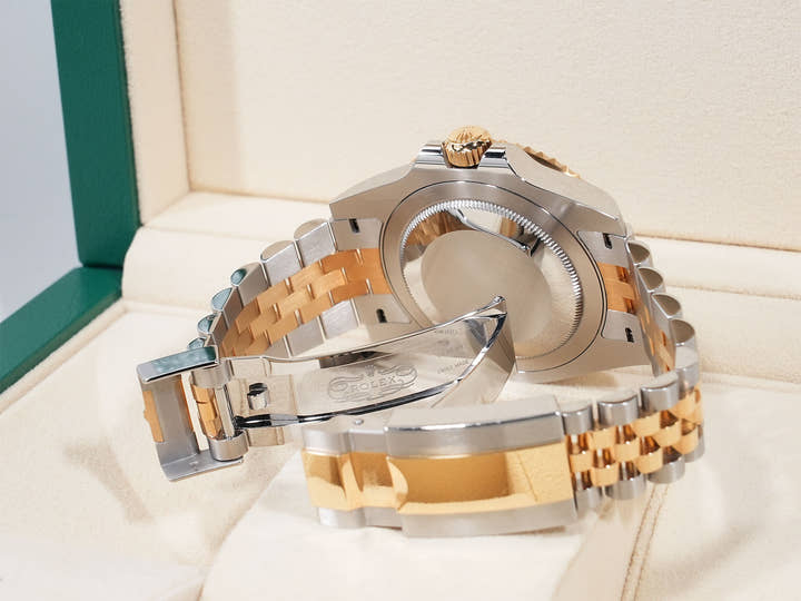 Rolex GMT-Master II Ref. 126713GRNR Stainless Steel/Yellow Gold Black Dial Jubilee Bracelet