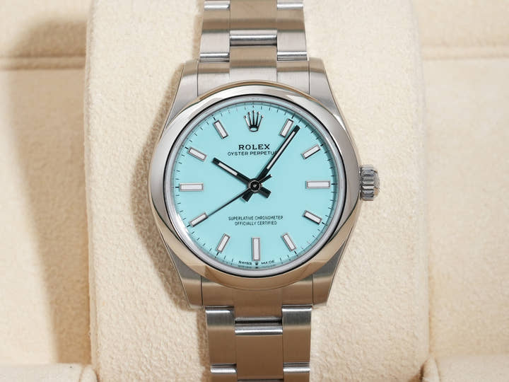 ロレックス オイスターパーペチュアル31 Ref.277200 ステンレススチール ターコイズ文字盤