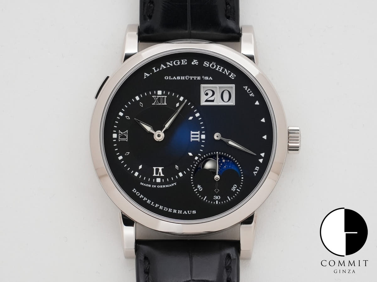 A.ランゲ&ゾーネ ランゲ1 ムーンフェイズ Ref.192.029 18KWG ブラック文字盤 美品 mwjuy2xk