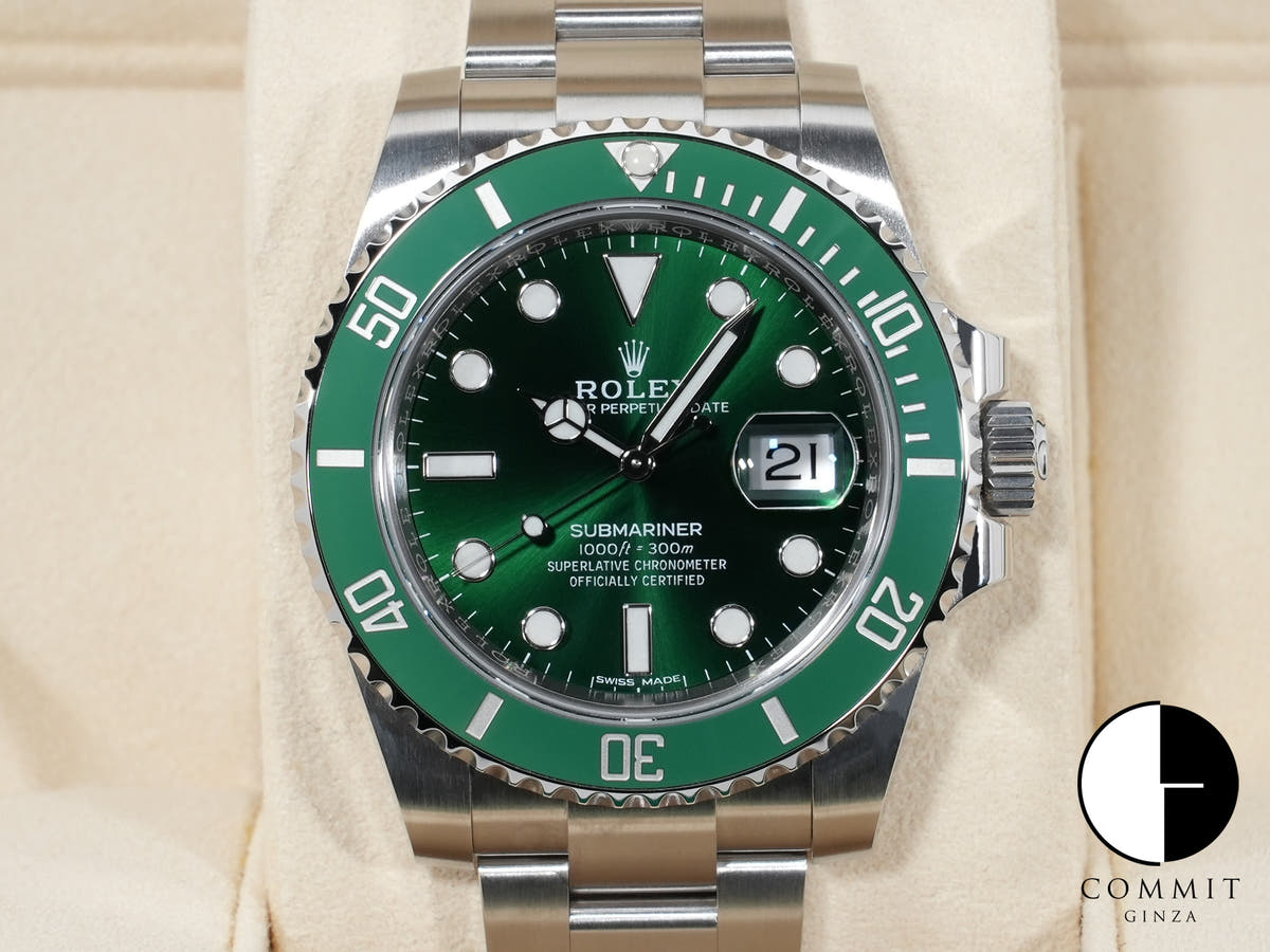 ロレックス サブマリーナー デイト Ref.116610LV ステンレススチール グリーン文字盤